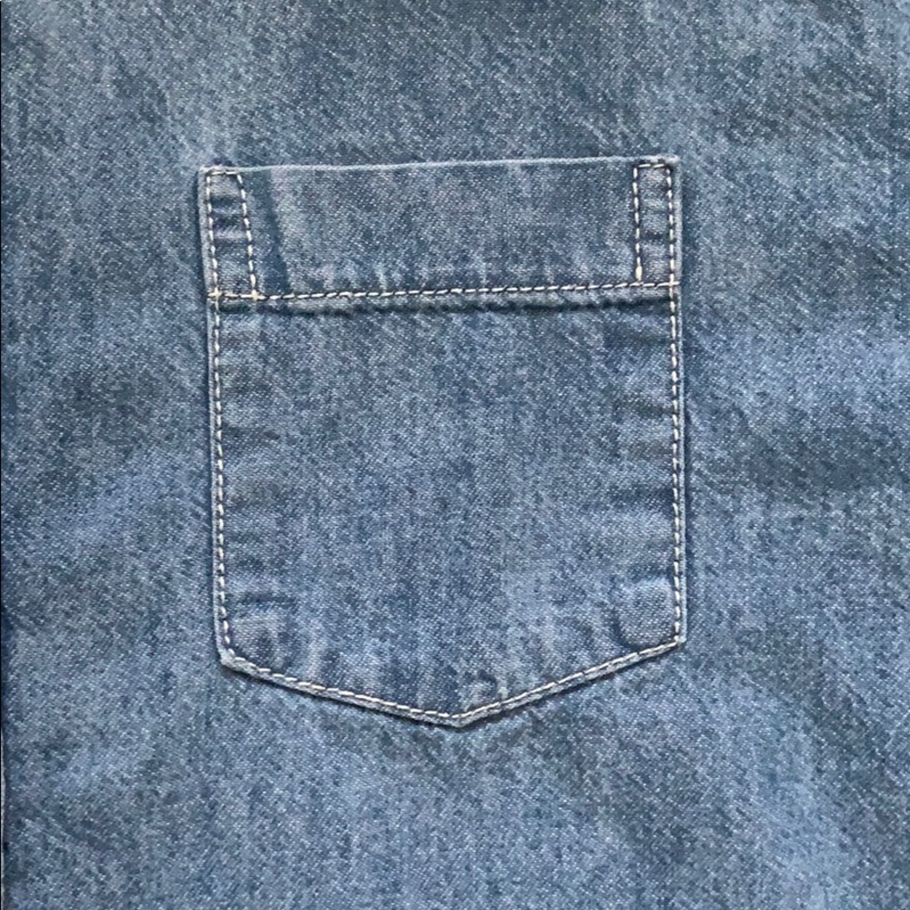Chambray Denim Button Down - image 3